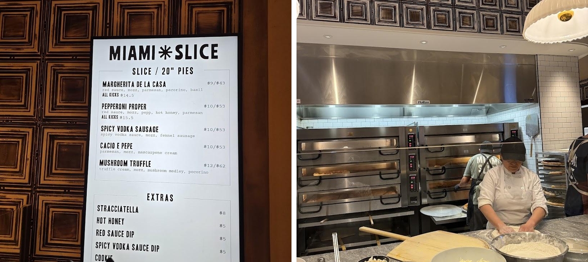 Miami Slice Menu